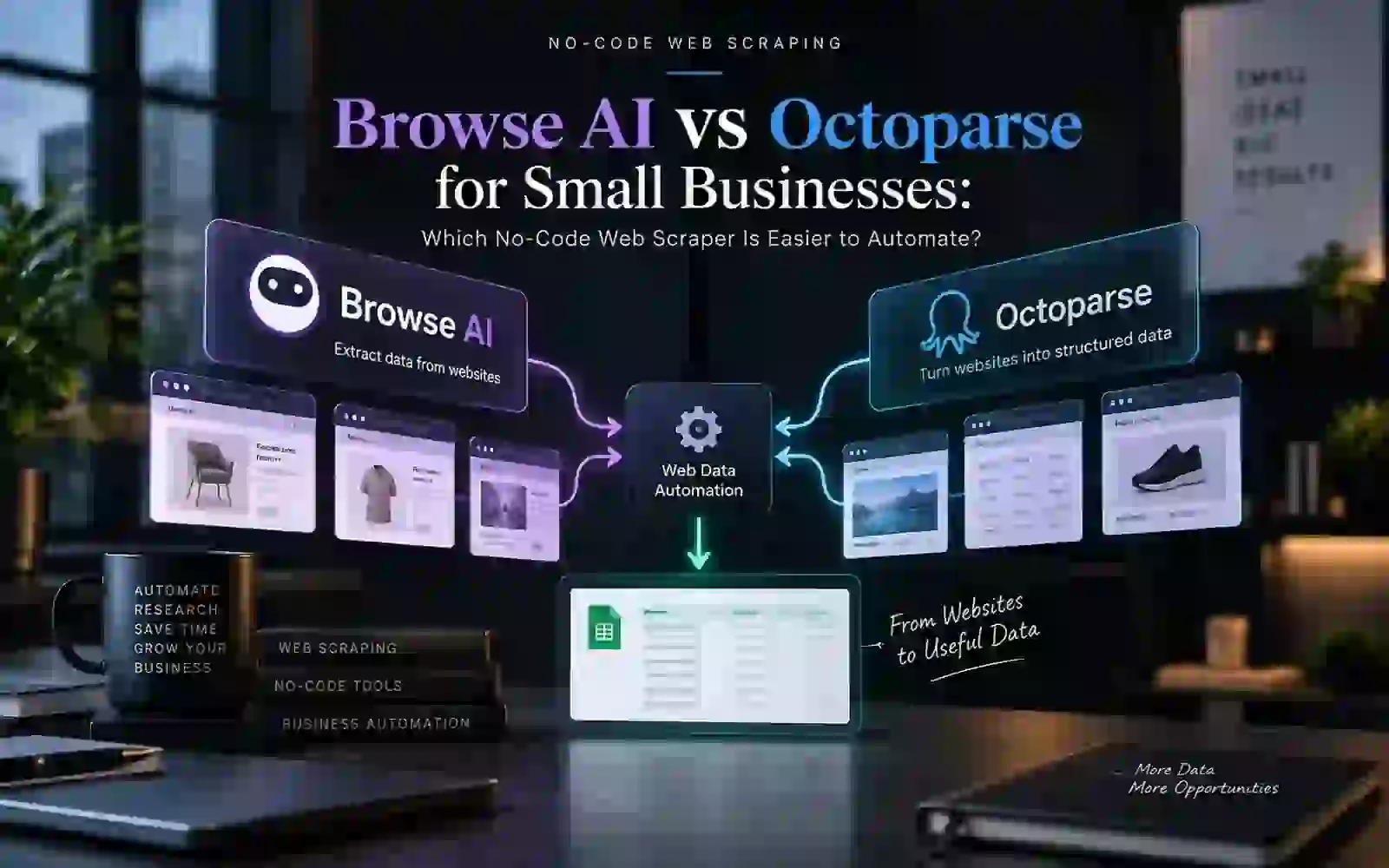 Browse AI vs Octoparse for Small Businesses: Which No-Code Web Scraper Is Easier to Automate?